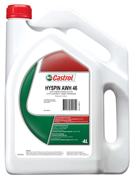 Castrol HYSPIN ISO 46 AWH Hydraulic Fluid 4L 4103407