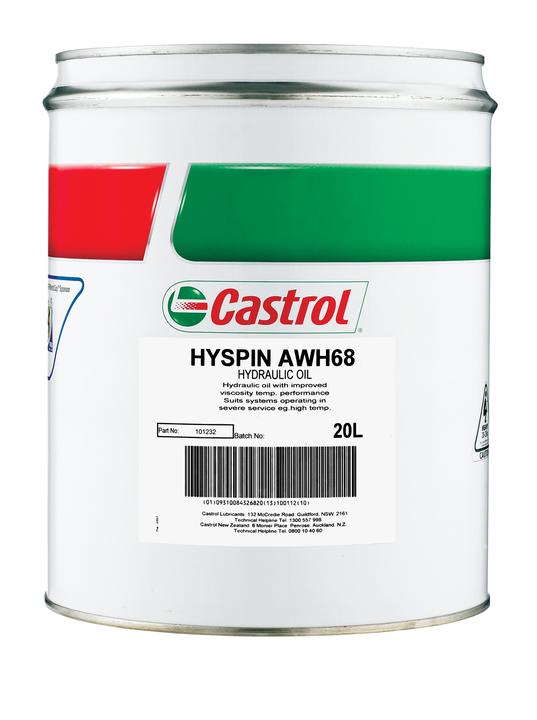 Castrol HYSPIN ISO 68 AWH Hydraulic Fluid 20L 4103563