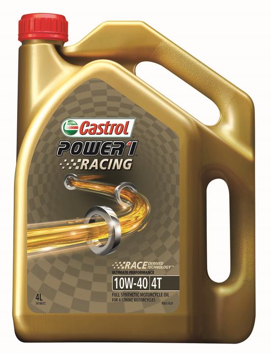 Castrol POWER1 Racing Full Synthetic Engine Oil 4T 10W-40 4L 3418672