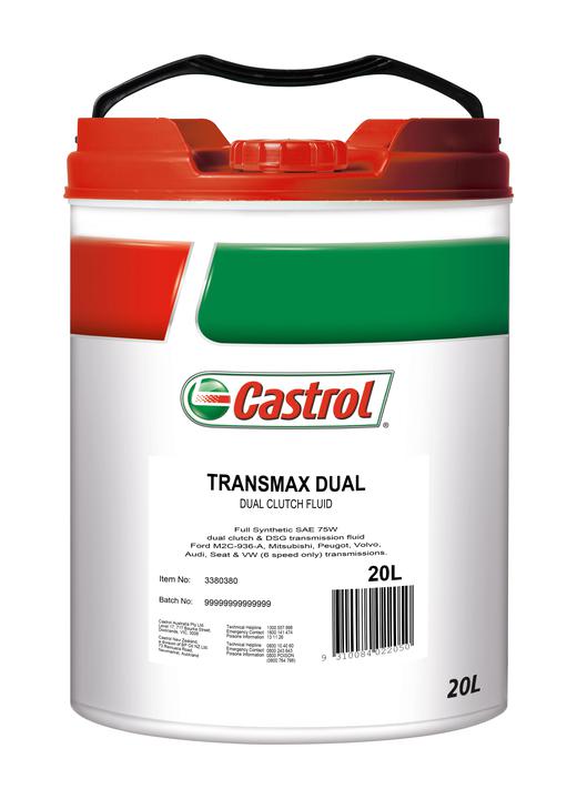 Castrol TRANSMAX Dual Transmission Fluid 20L 3380380