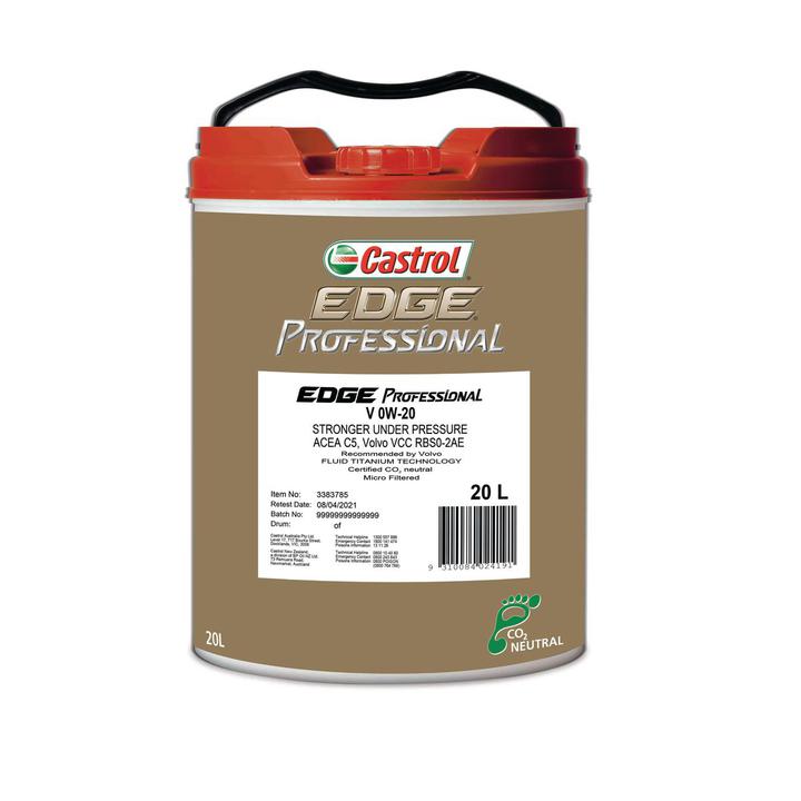 Castrol EDGE Professional V 0W-20 Engine Oil 20L 3383785