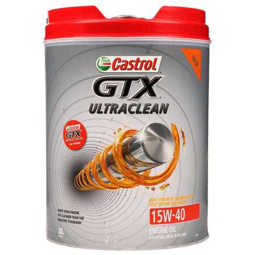 Castrol GTX Ultra Clean 15W-40 Engine Oil 20L 3414903