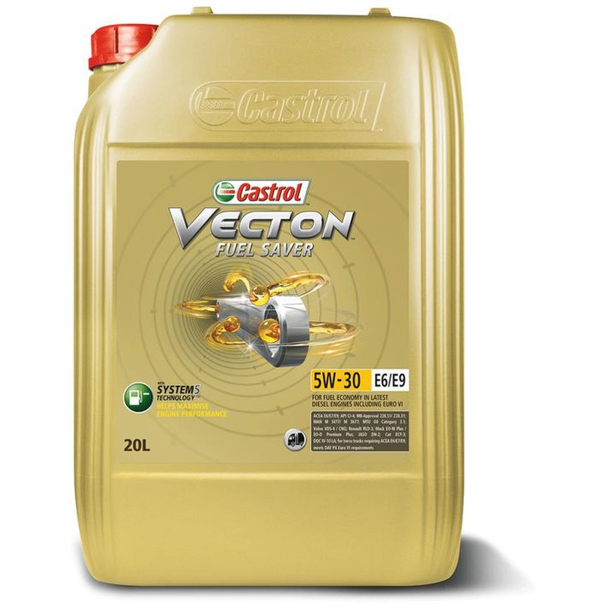 Castrol VECTON 5W-30 E6/E9 Engine Oil 20L 3415454