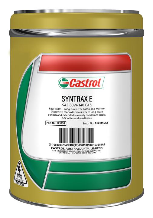 Castrol SYNTRAX E 75W-90 Rear Axle Oil 20L 4100924