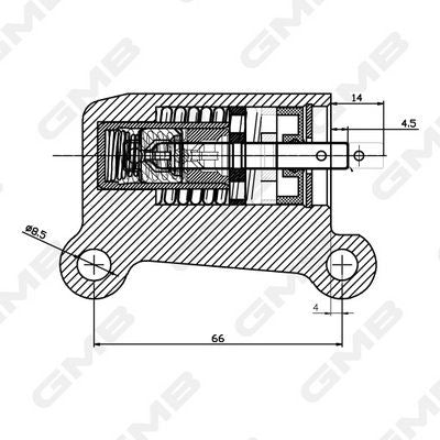 GMB Tensioner Hydraulic Timing Belt GHAT-174