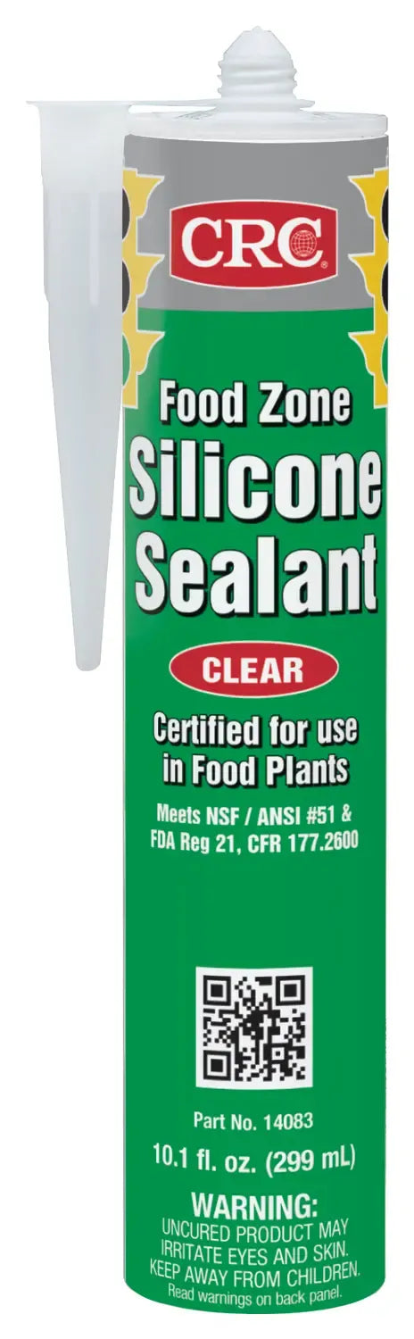 CRC Food Zone Silicone Sealant Clear 299ml FZ14083