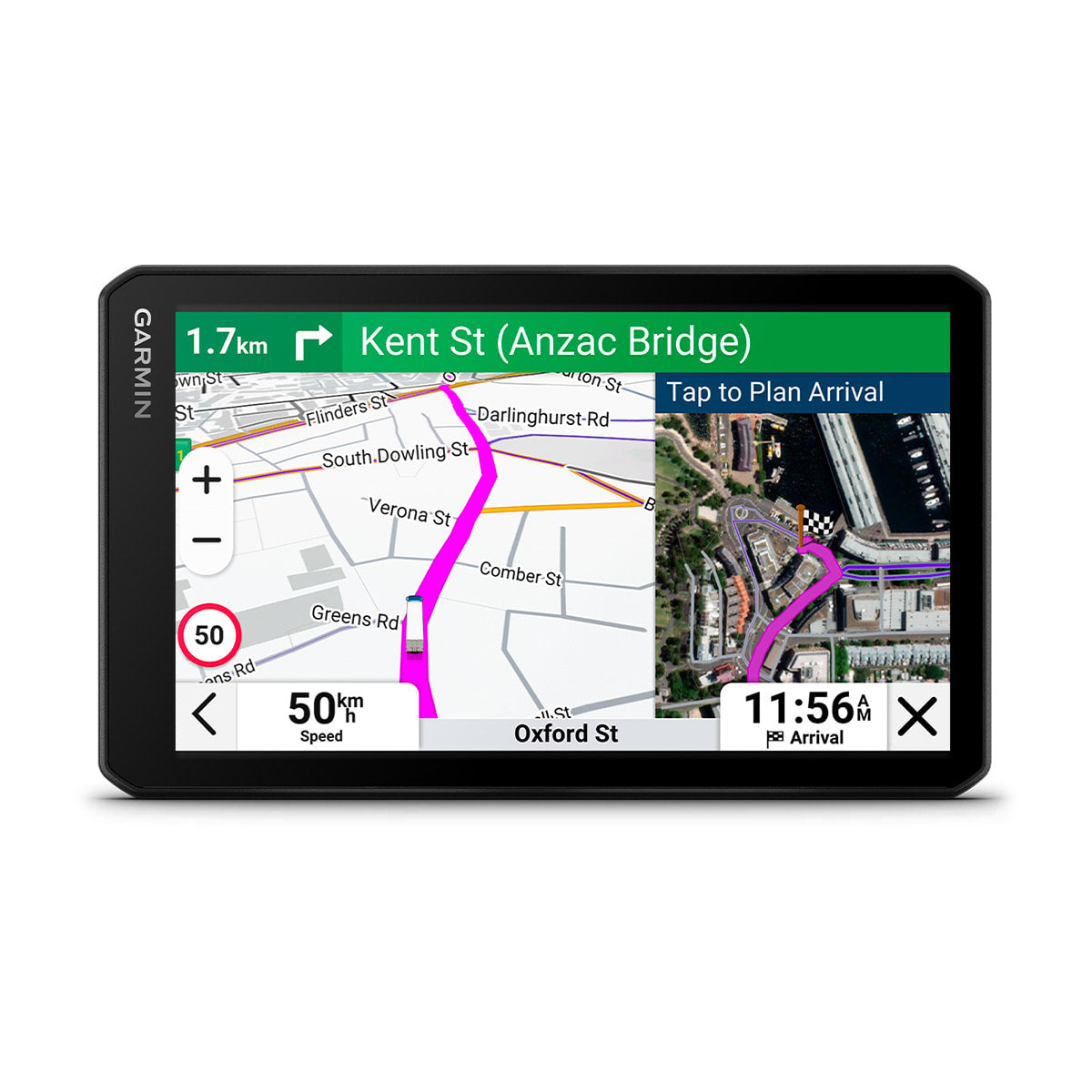 Garmin dzlCam LGV725 7in GPS Truck Sat Nav with built-in Dash Cam