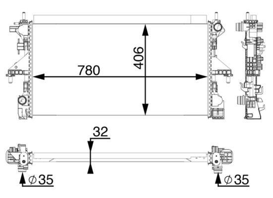 MAHLE Radiator CR 806 000P