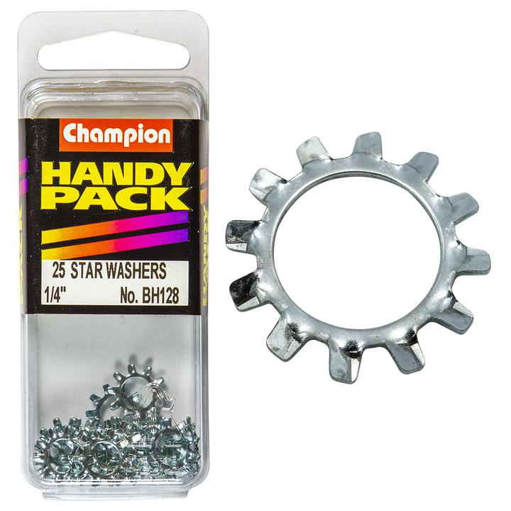 Champion Shakeproof External Washer 1/4" 25Pk BH128