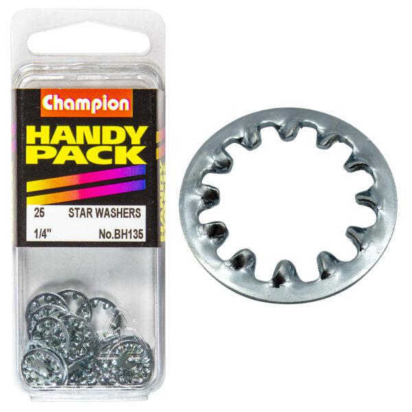 Champion Shakeproof Internal Washer 1/4" 25Pk BH135