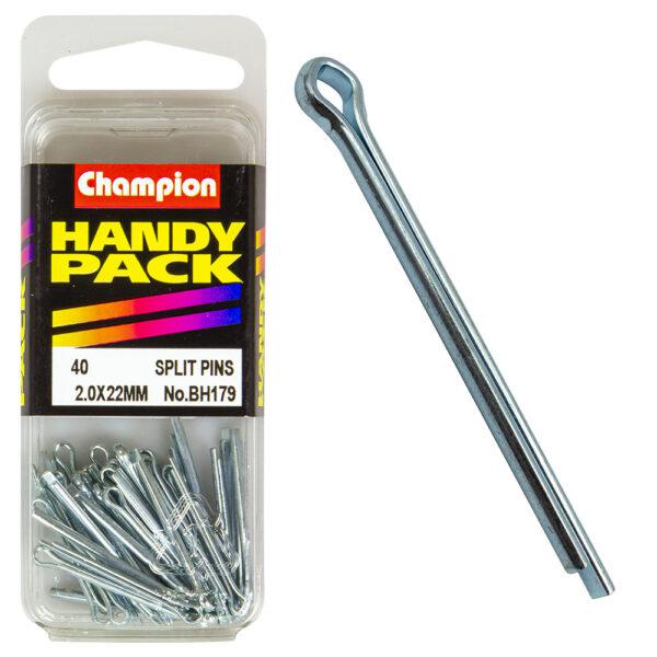 Champion Split Pin 2.0 x 22mm 40Pk BH179