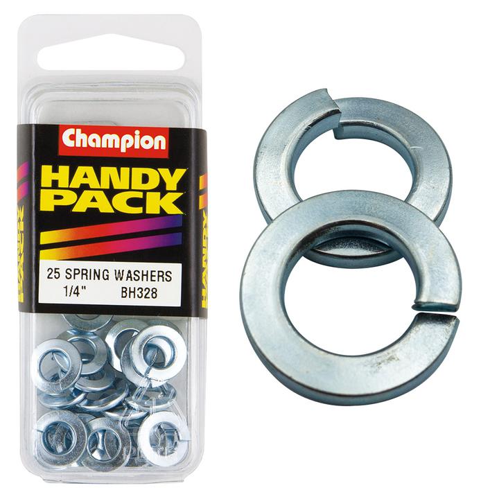 Champion Flat Spring Washer 1/4″ 25Pk BH328