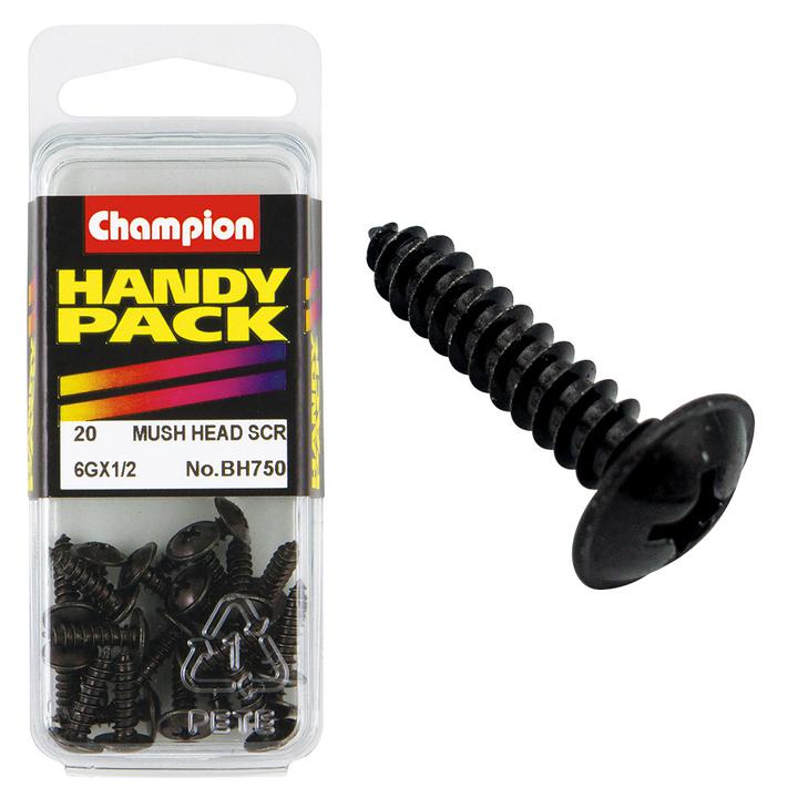 Champion Screw Self Tapp Mushroom Head Phillips 3.5 x 19mm 15Pk BH750