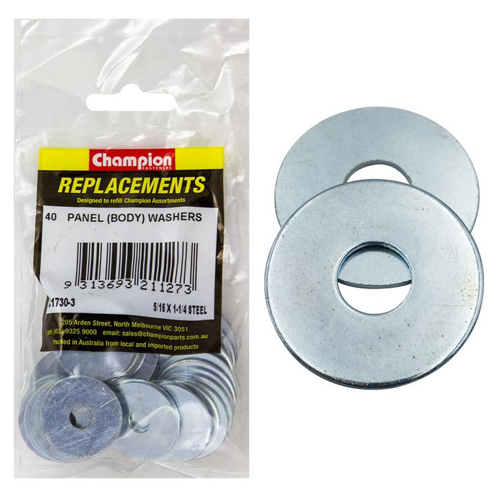 Champion Flat Body Washer 5/16" x 1-1/4" 40Pk C1730-3