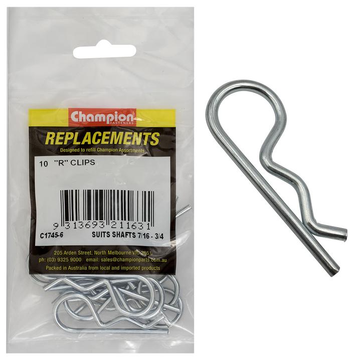 Champion R Clip 7/16″-3/4" Shaft 10Pk C1745-6