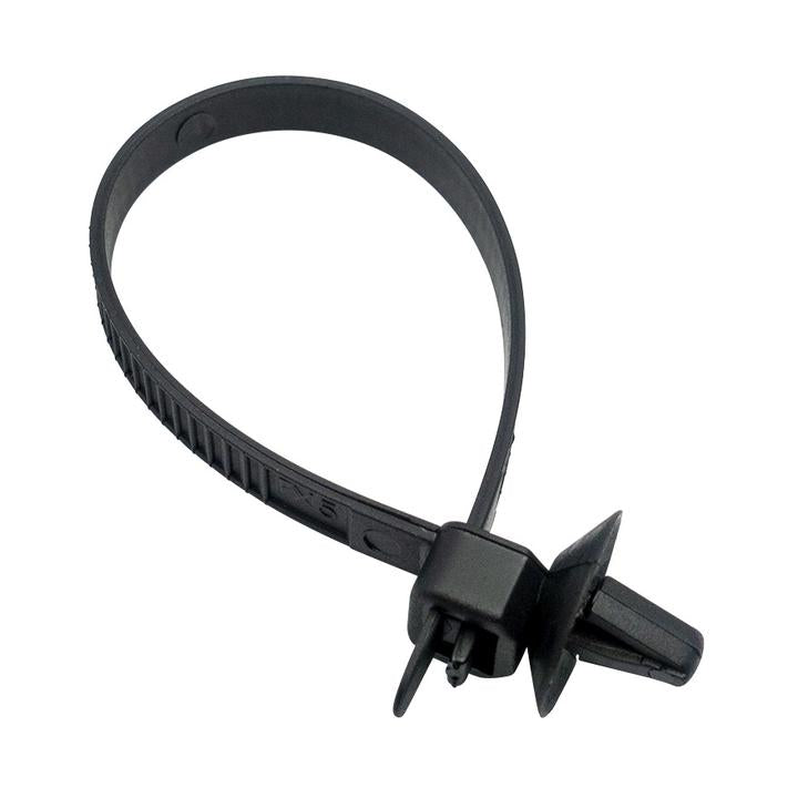 Champion Cable Strap Hole Mounted Black 160mm Len 6mm Hole CBP99