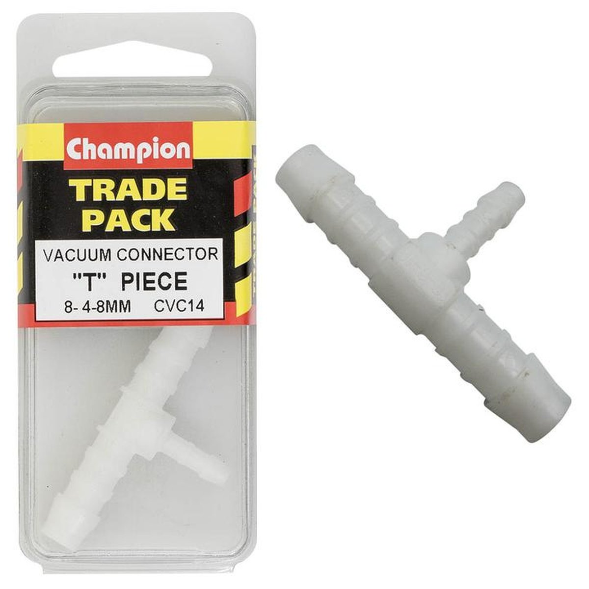 Champion Vacuum Connector "T" Piece Hose Fitting 8-4-8mm 1Pk CVC14
