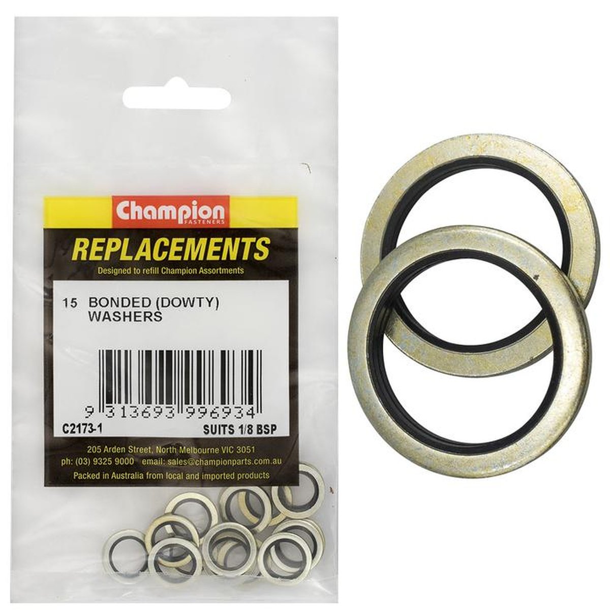 Champion Fasteners Dowty Suit 1/8" Washer C2173-1
