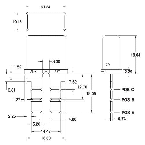Cole Hersee Auto Reset Circuit Breaker 25A (Pack of 1) 30409-25BL