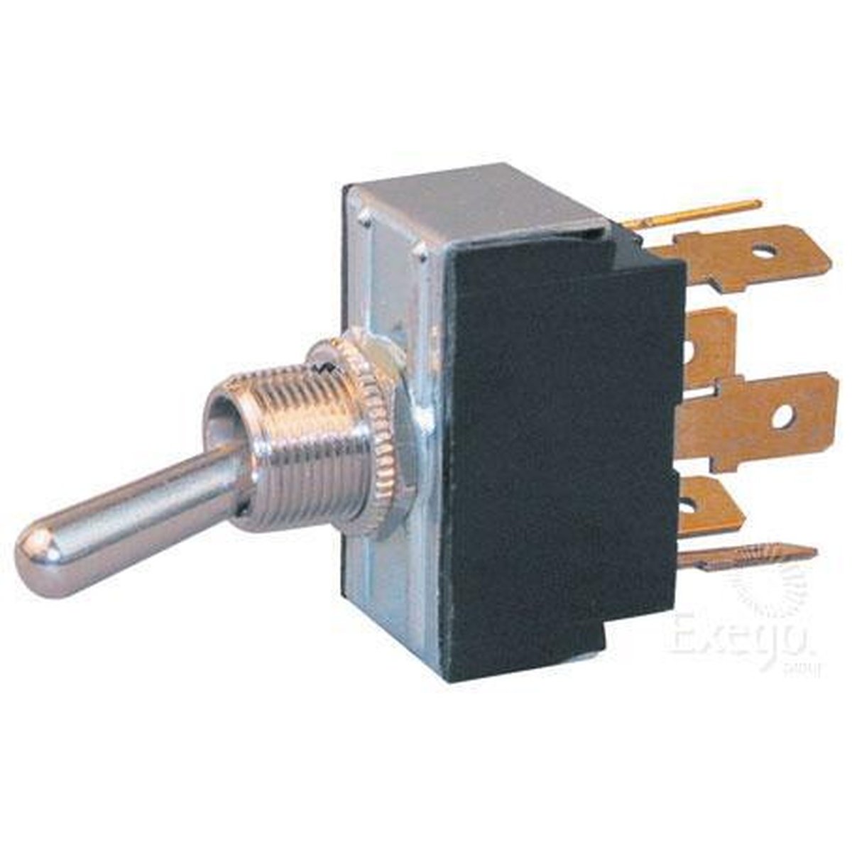 Cole Hersee Toggle Switch DPDT On/On Blade Terminals (Pack of 1) 55018BL