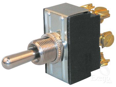 Cole Hersee Toggle Switch DPDT MOM On/Off/MOM On Screw Terminals Rev Polarity (Pack of 1) 55054BL