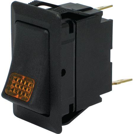Cole Hersee Rocker Switch On/Off SPST Amber Illum Rated 25A 12V (Pack of 1) 58328-13BL