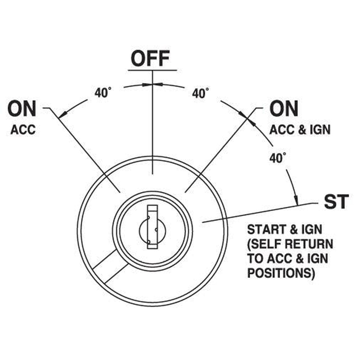 Cole Hersee HD Ignition Switch Acc/Off/Ign Acc/Ign 12V (Pack of 1) 9579BL