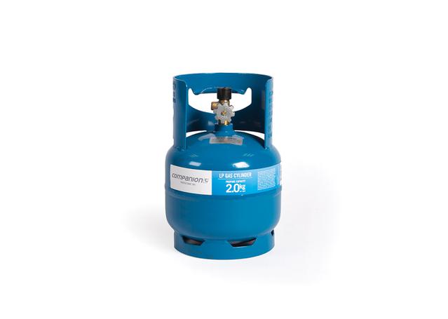 Companion Outdoor Camping Refillable Gas Cylinder 3/8 LH 2.0kg