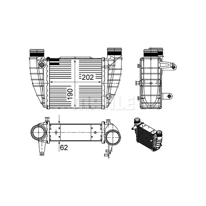 Mahle Intercooler OE Quality CI 486 000S