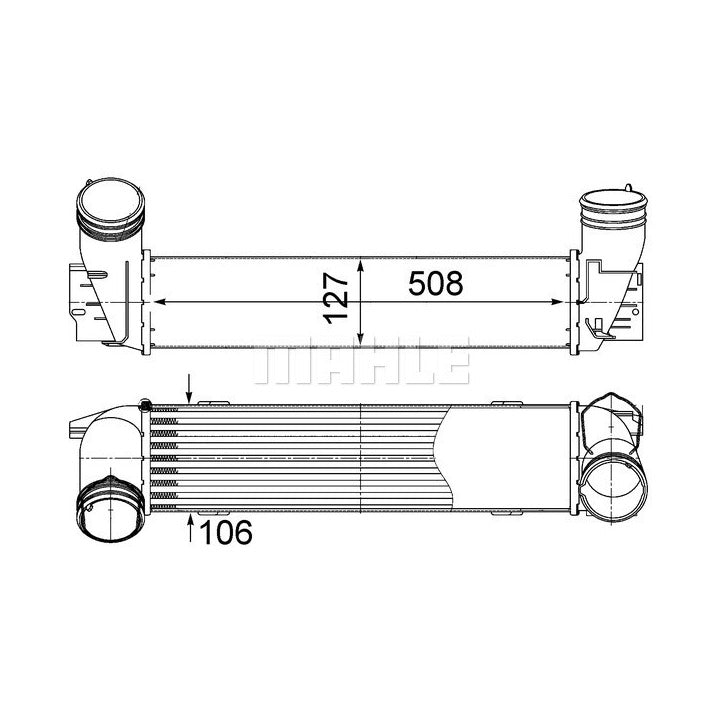Mahle Intercooler OE Quality CI 490 000S