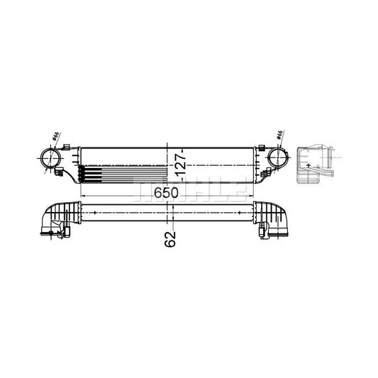 Mahle Intercooler OE Quality CI 505 000S