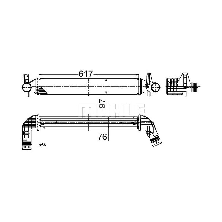 Mahle Intercooler OE Quality CI 516 000S