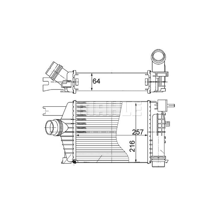 Mahle Intercooler OE Quality CI 498 000S