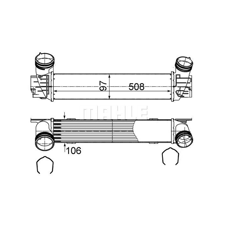 Mahle Intercooler OE Quality CI 491 000S