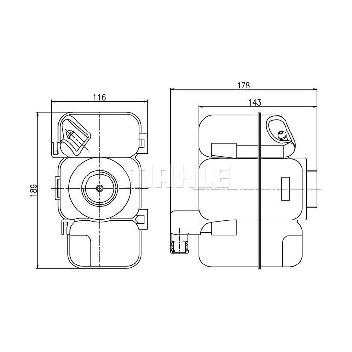 Mahle Expansion Tank OE Quality CRT 206 000S