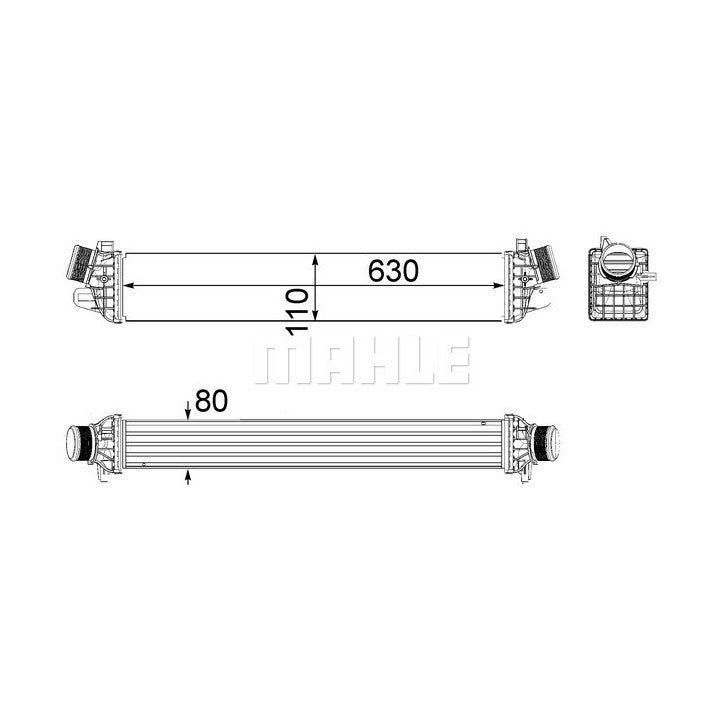 Mahle Intercooler OE Quality CI 258 000P