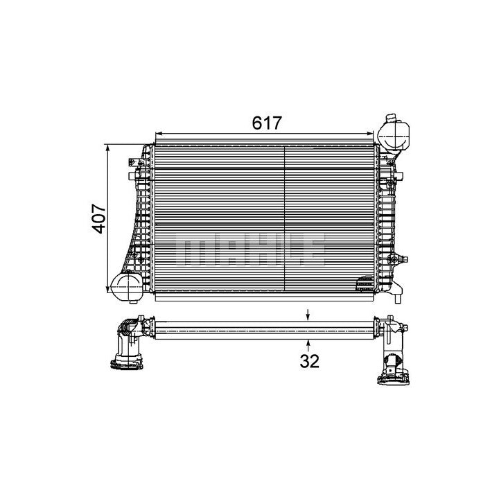 Mahle Intercooler OE Quality CI 167 000P