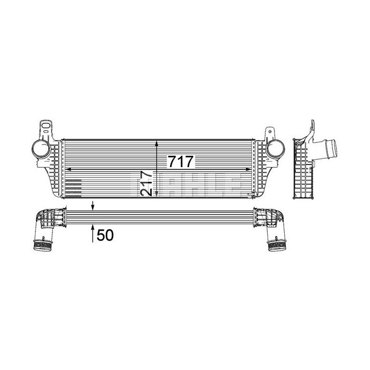 Mahle Intercooler OE Quality CI 242 000P