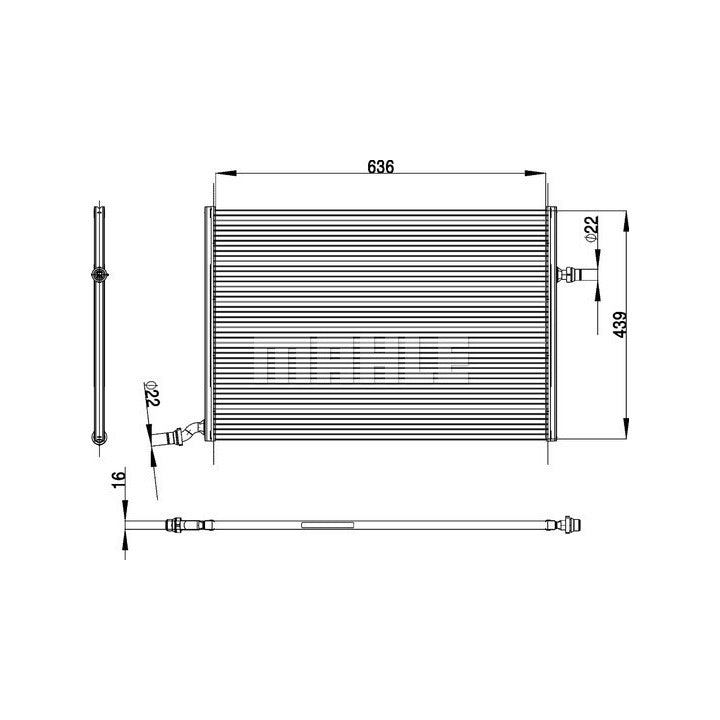 Mahle Low Temp Cooler OE Quality CIR 26 000P