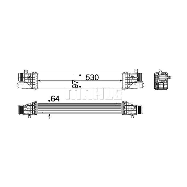 Mahle Intercooler OE Quality CI 257 000P