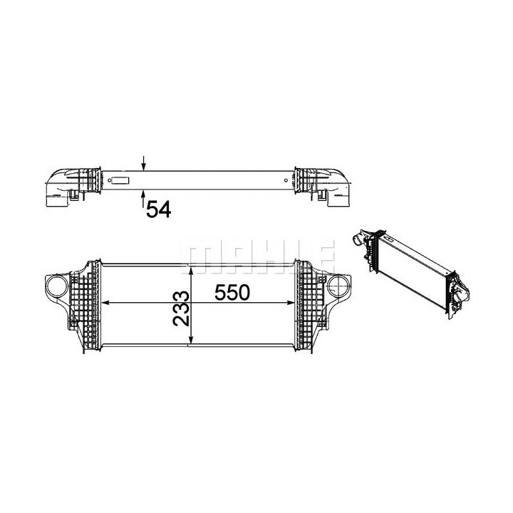 Mahle Intercooler OE Quality CI 238 000P