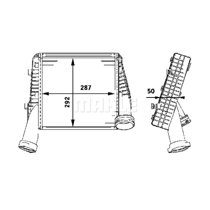 Mahle Intercooler OE Quality CI 78 000P