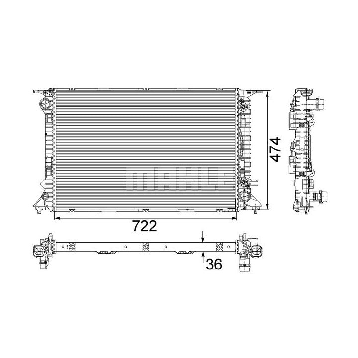 Mahle Radiator OE Quality CR 912 000S