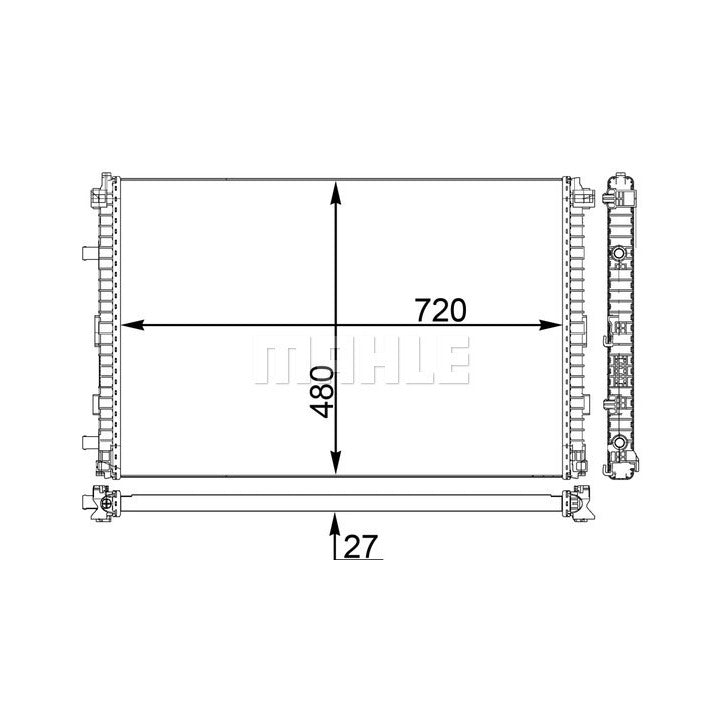 Mahle Low Temp Cooler OE Quality CIR 24 000P
