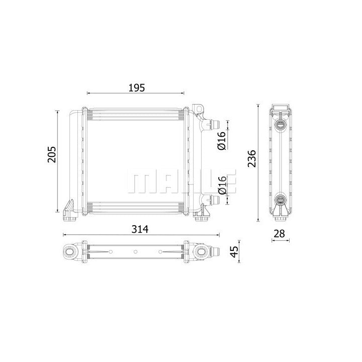 Mahle Radiator OE Quality CR 2642 000P