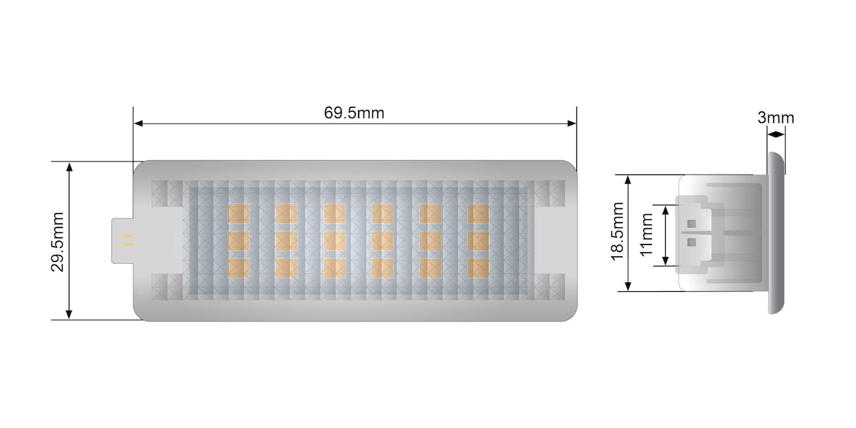 STEDI LED Courtesy Light to suit BMW  Mini Cooper LEDCONVBMWCRTSY