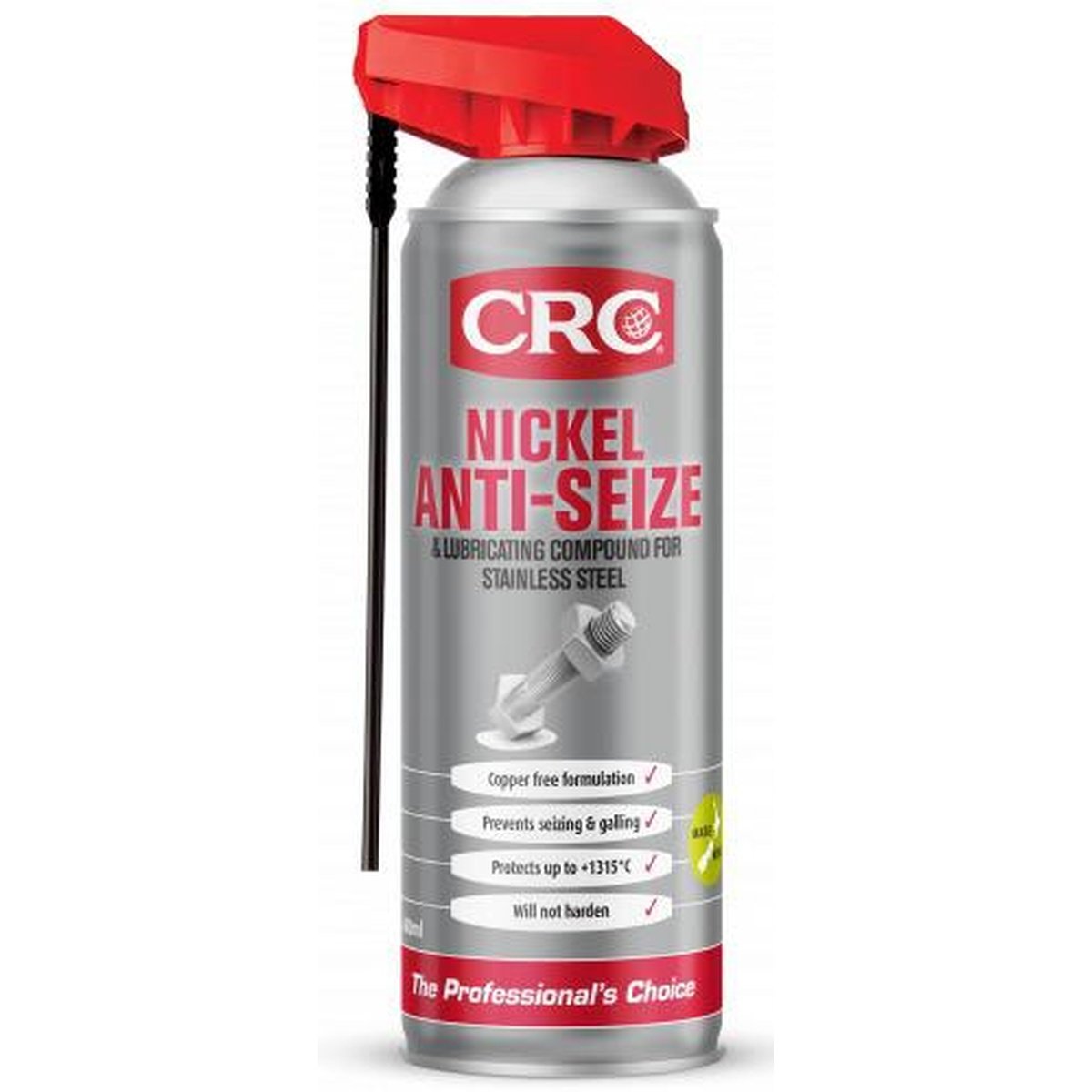 CRC Nickel Anti-Seize Lubricant fits Stainless Steel Aerosol Spray 400ml