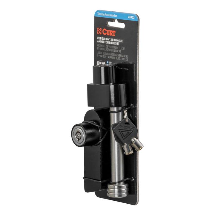 CURT Rebellion XD Tongue & Hitch Lock Set 45932