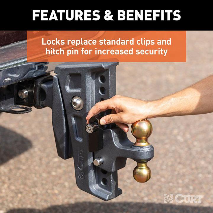 CURT Rebellion XD Tongue & Hitch Lock Set 45932