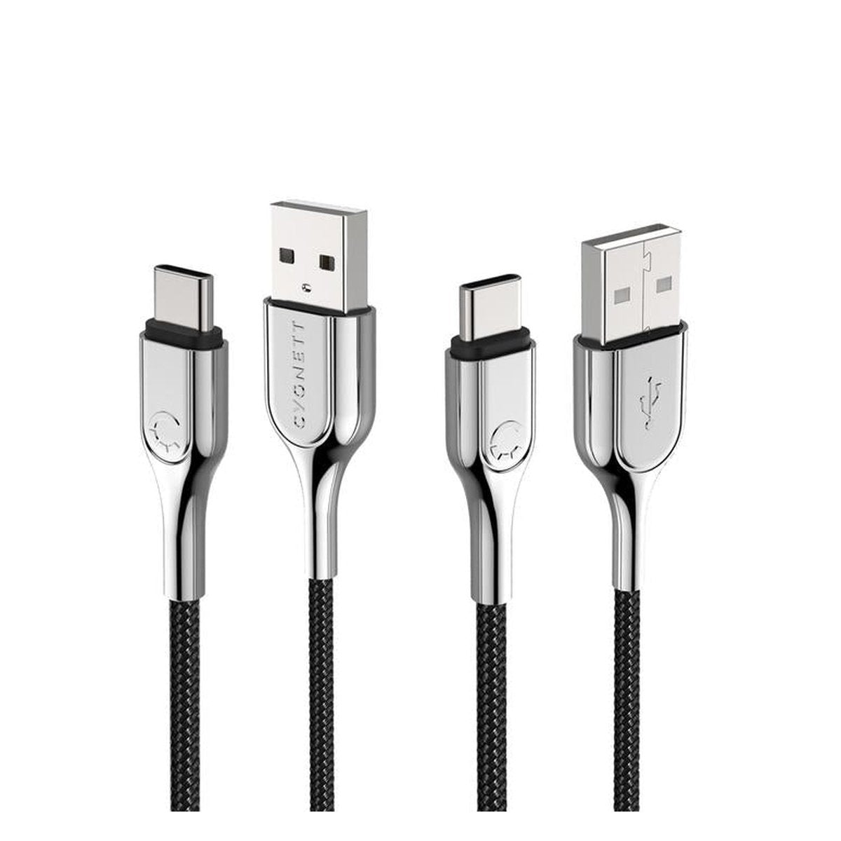 Cygnett Armored 2.0 USB-C To USB-A  (3A/60W ) Cable 1M Black